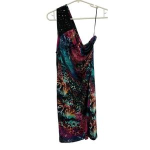 Aviva Womens One Shoulder Dress SIze XL‎
